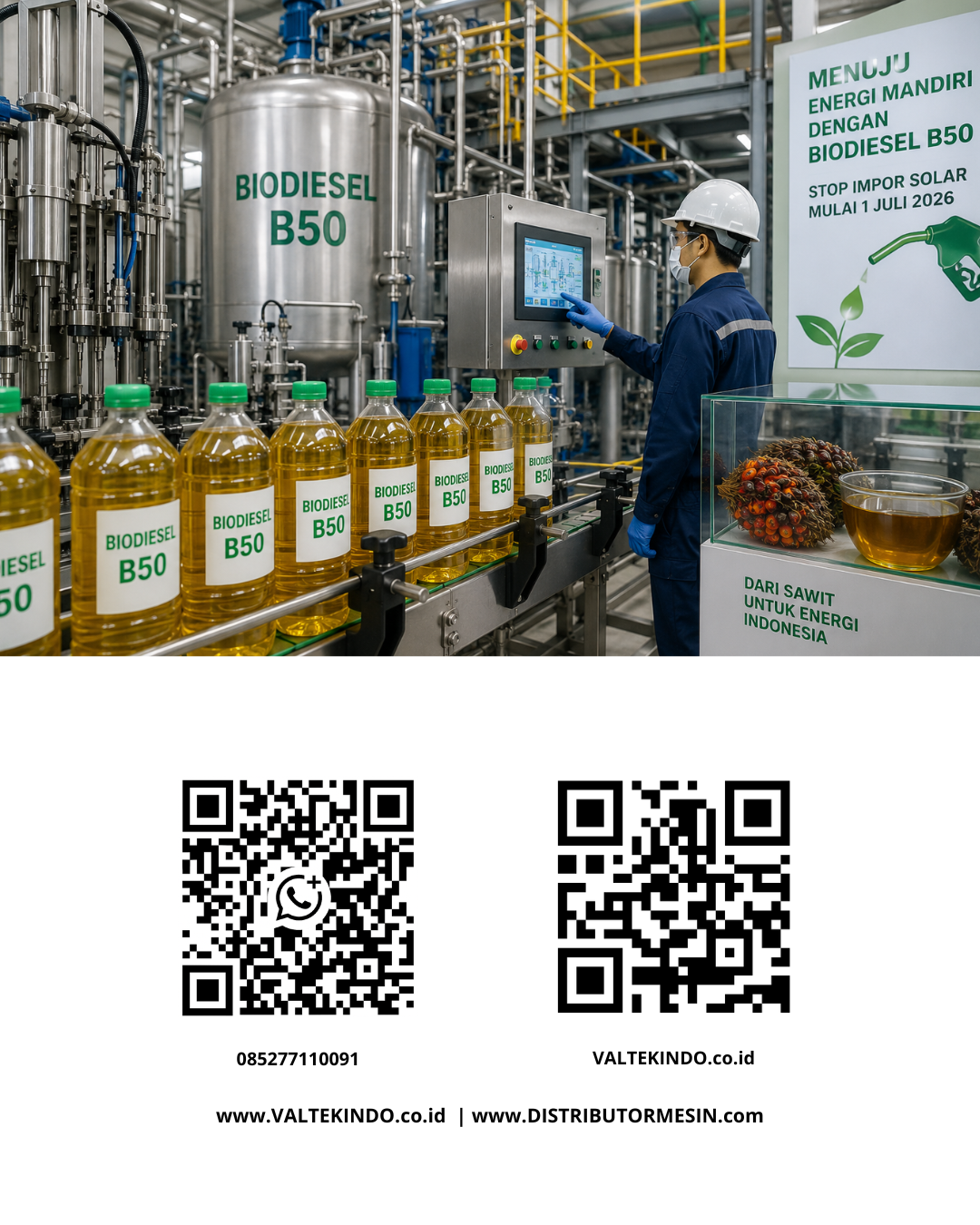 How Industrial Machinery Enhances Production Efficiency for B50 Biodiesel in Indonesia