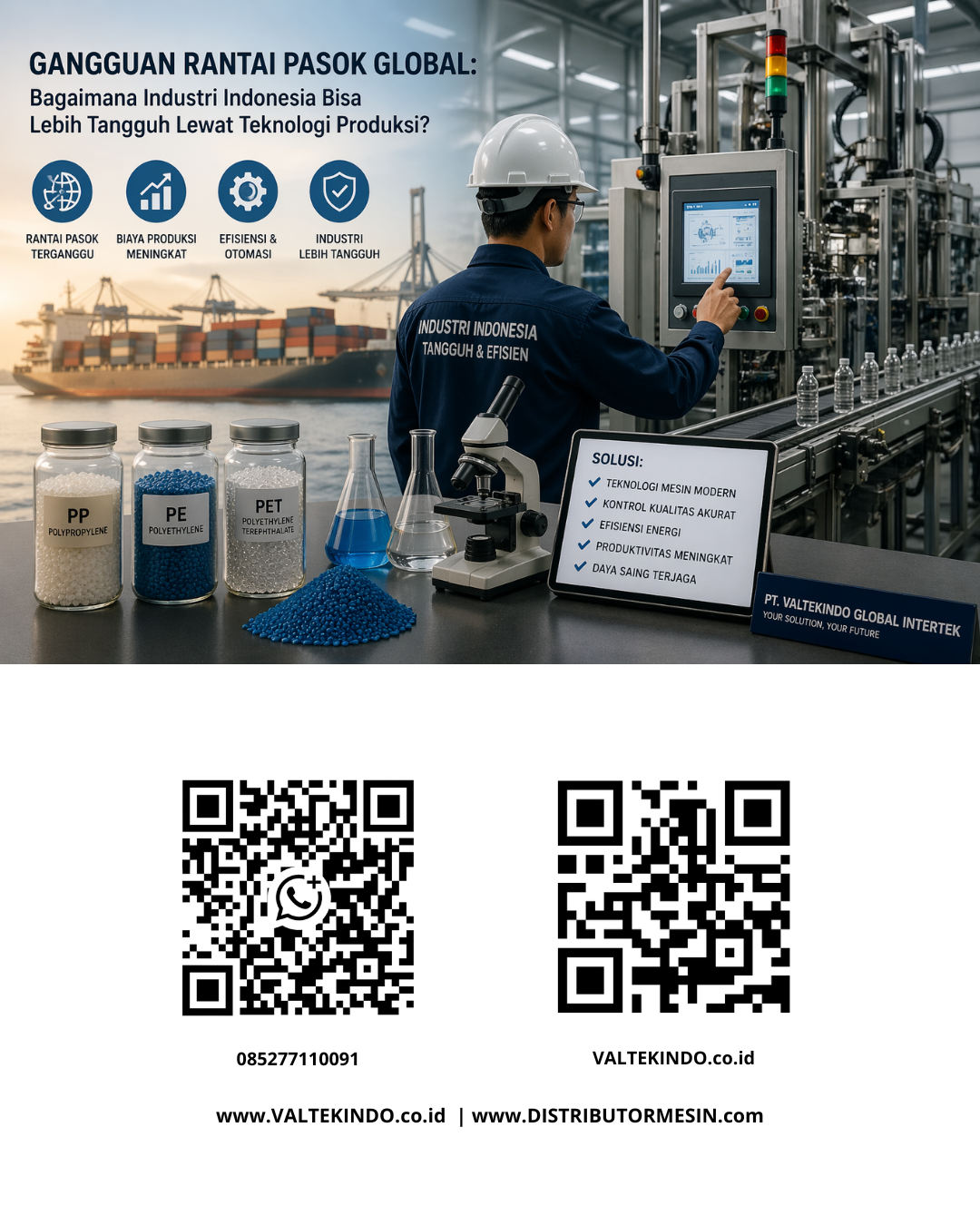 Global Supply Chain Disruptions: How Indonesian Industry Can Be More Resilient Through Production Technology?