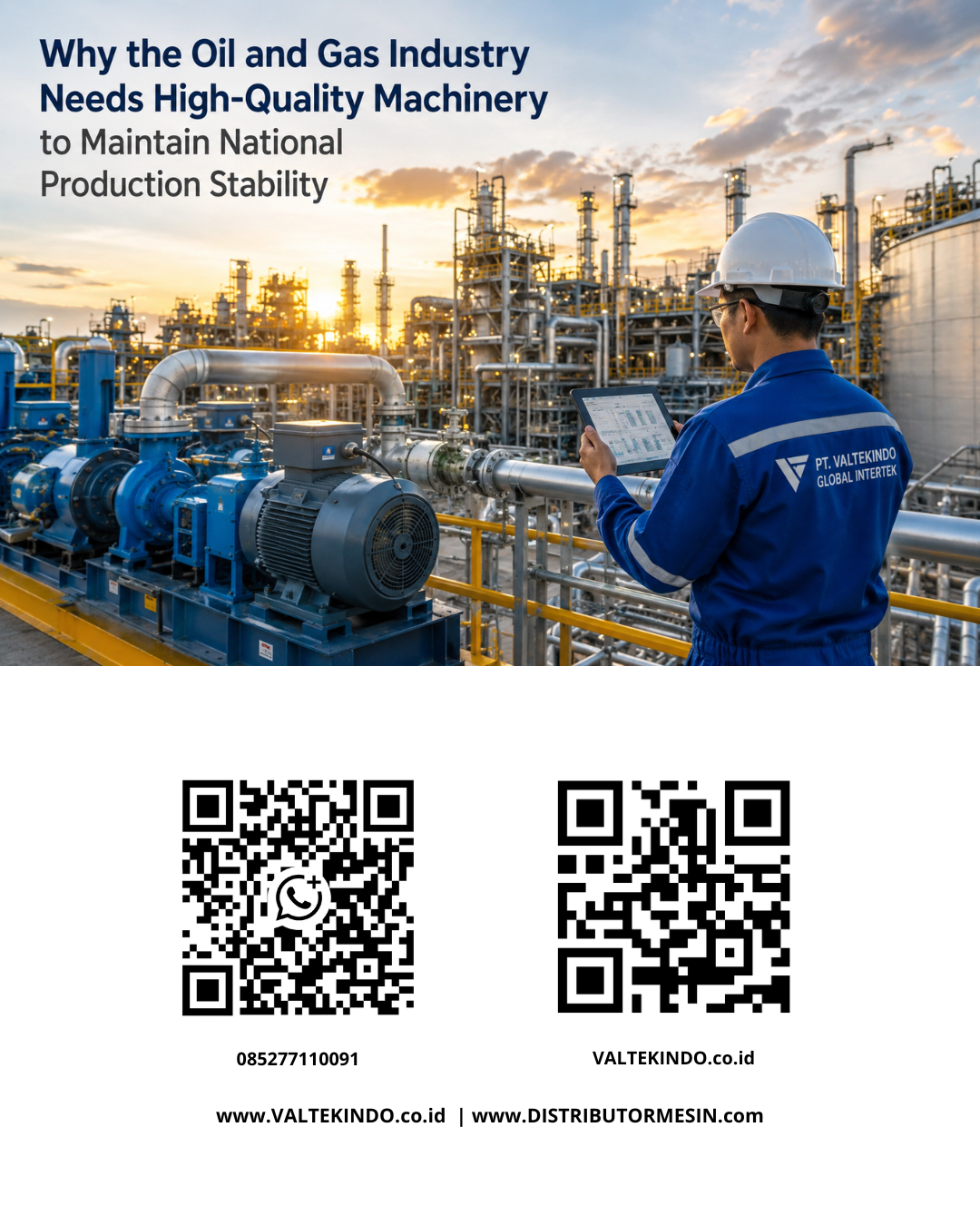 Why the Oil and Gas Industry Requires Quality Machinery to Maintain National Production Stability