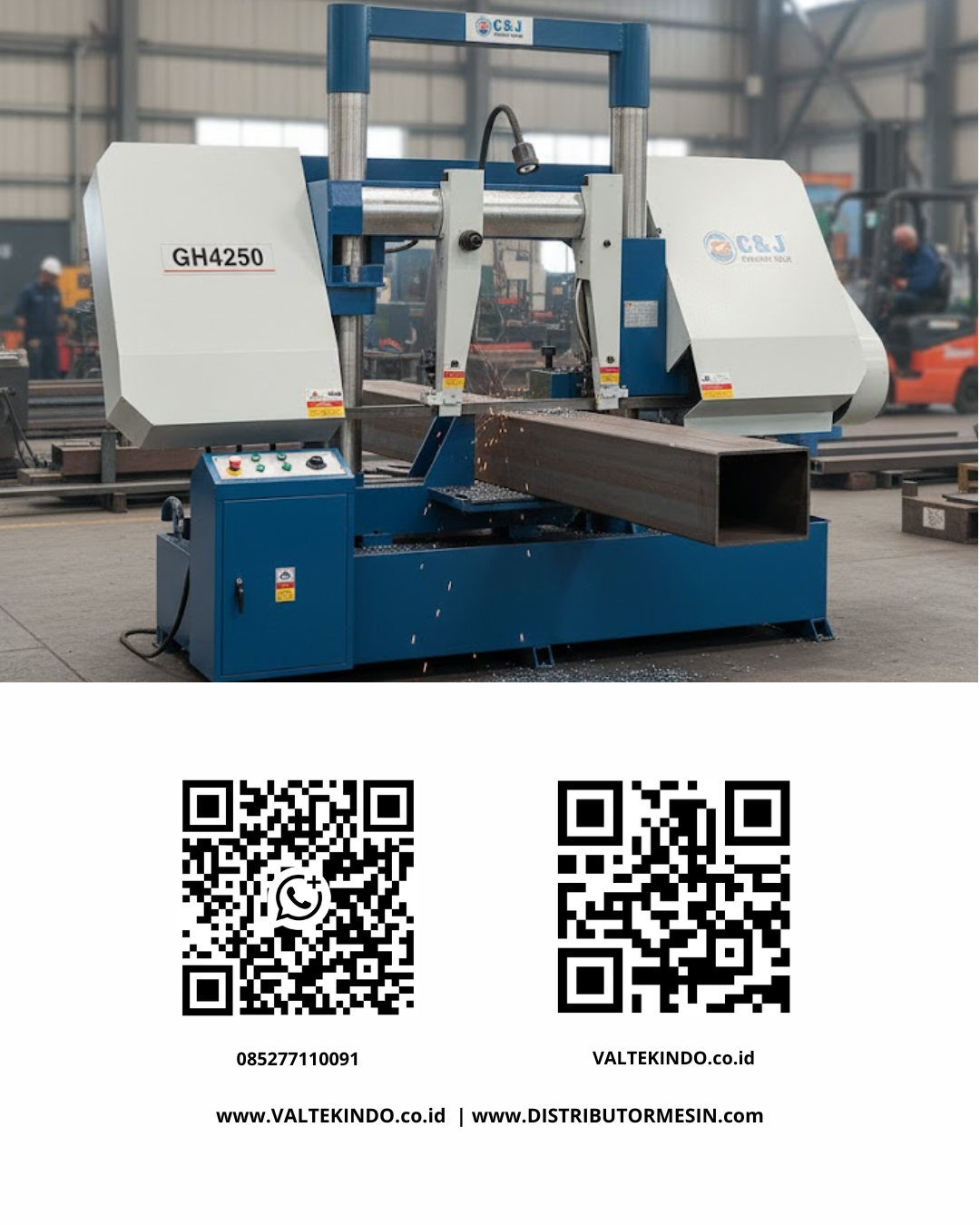 Mengenal Perbedaan Horizontal Bandsaw dan Vertical Bandsaw dalam Industri Manufaktur