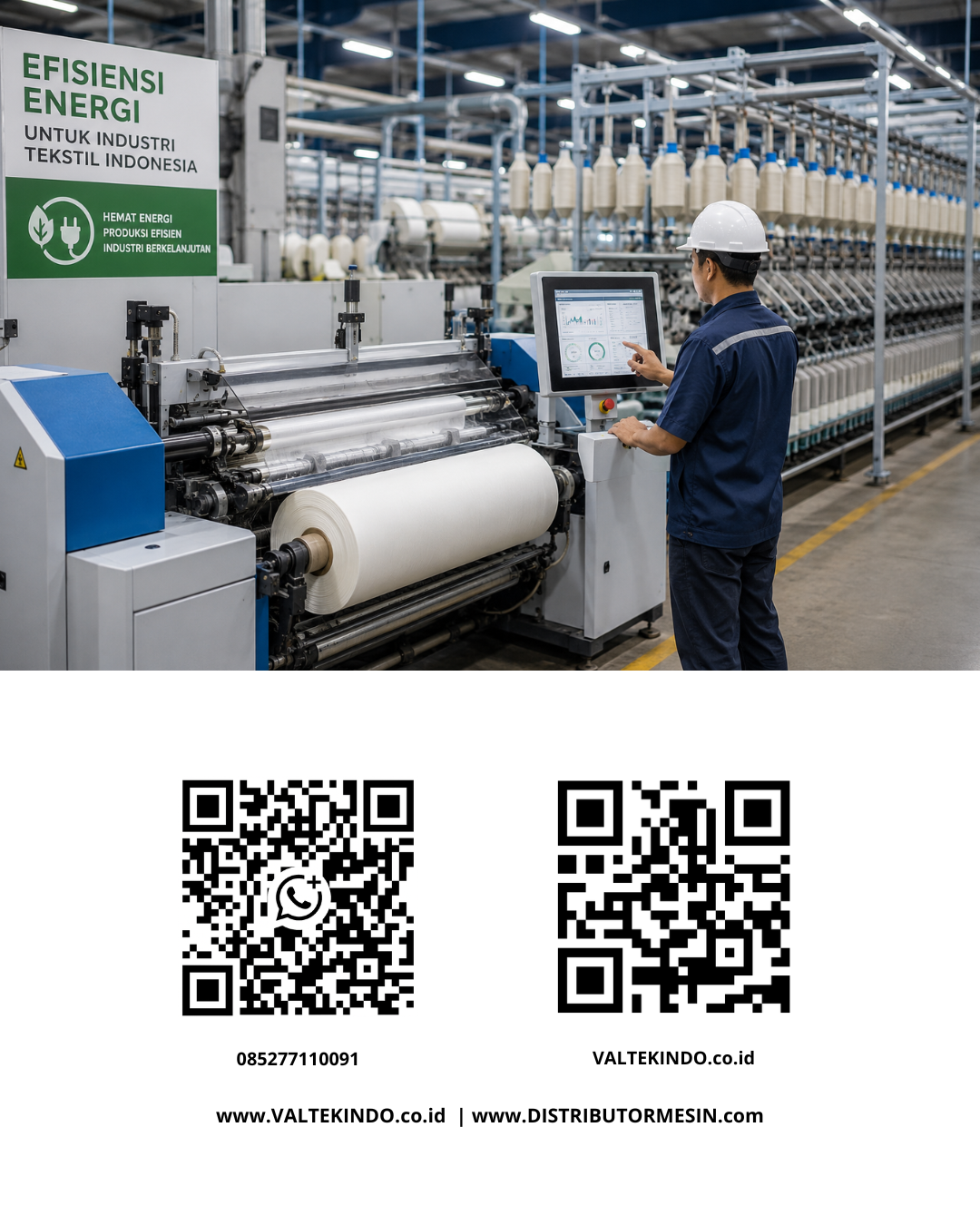 Modernisasi Mesin Tekstil Jadi Kunci Efisiensi Energi di Industri Manufaktur Indonesia