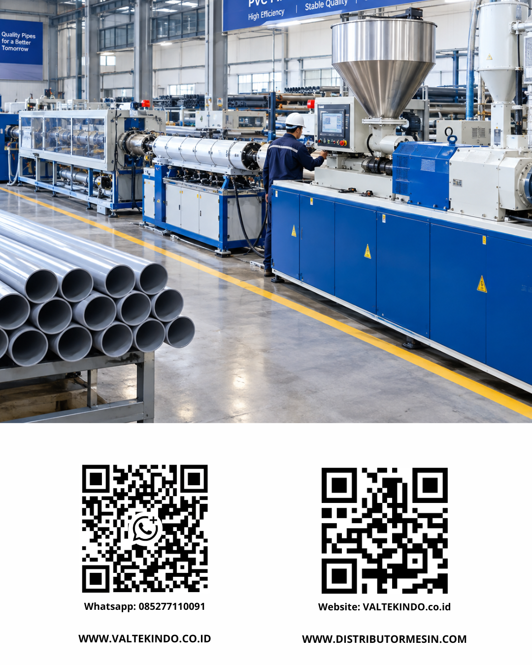 Teknologi Pipe Making Machine Modern: Optimasi Conical Twin-Screw Extruder untuk Produksi Pipa PVC Berstandar SNI Tanpa Reject