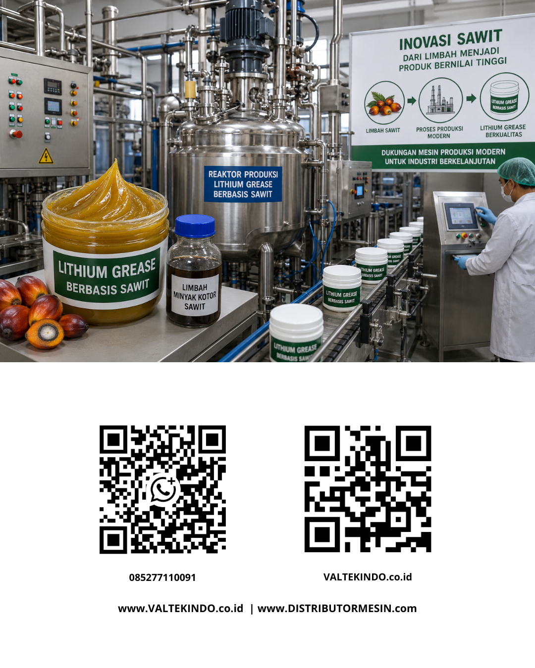 Peran Mesin Produksi Modern dalam Mendukung Inovasi Lithium Grease Berbasis Sawit