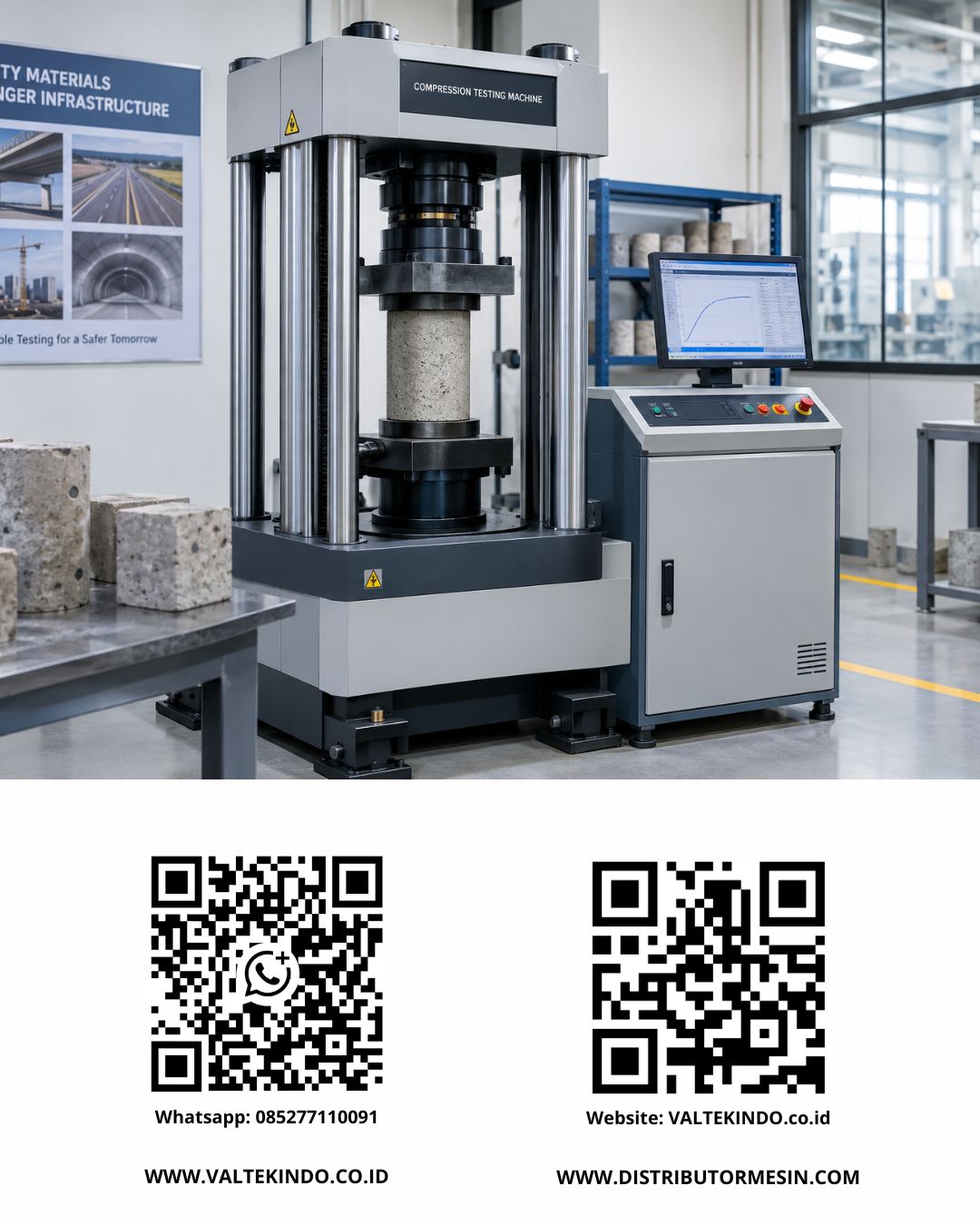 Signifikansi Compression Testing Machine dalam Pengendalian Mutu Material Infrastruktur Skala Besar