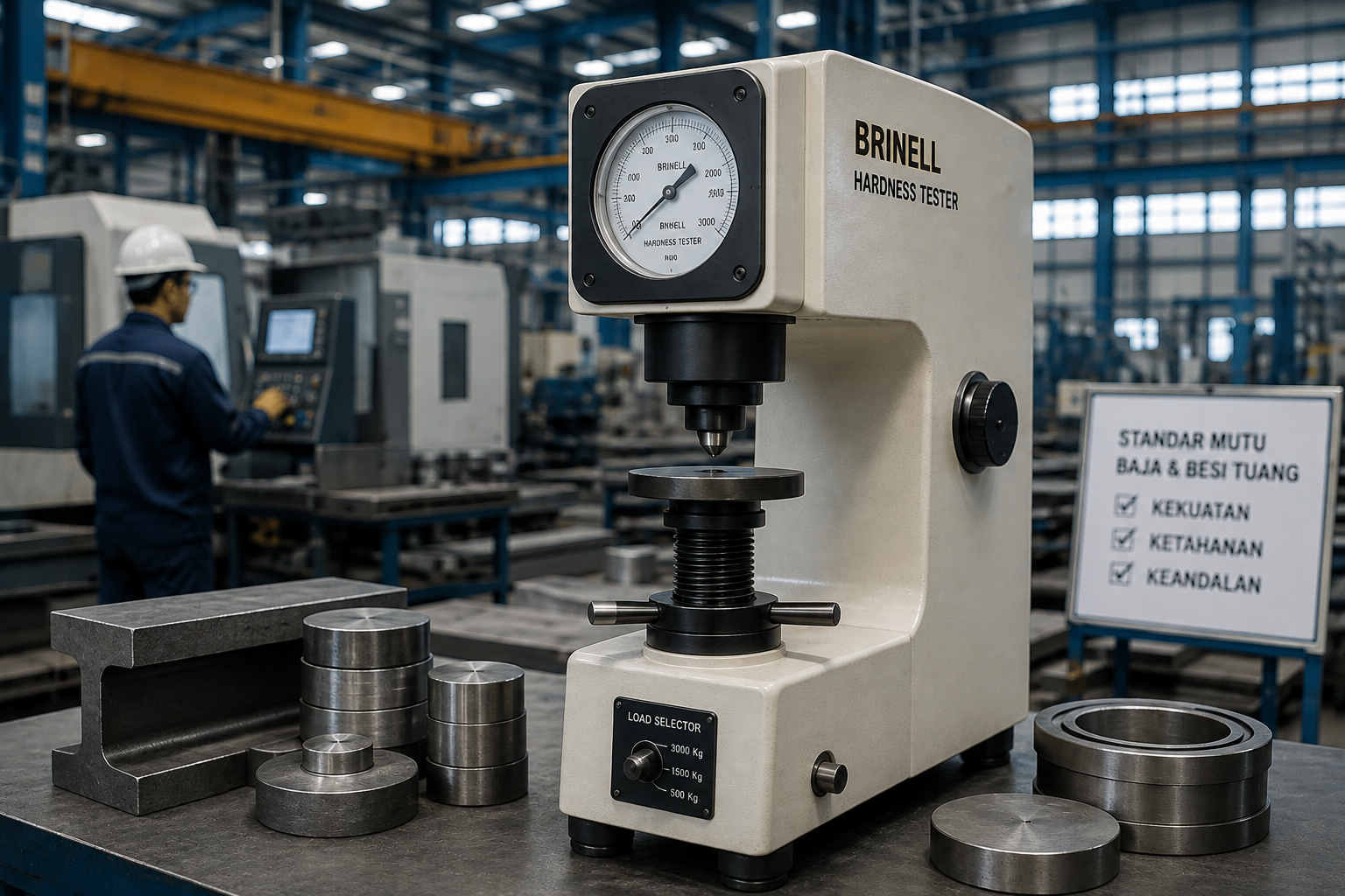 Standarisasi Mutu Baja dan Besi Tuang: Peran Krusial Brinell Hardness Tester di Era Manufaktur Modern