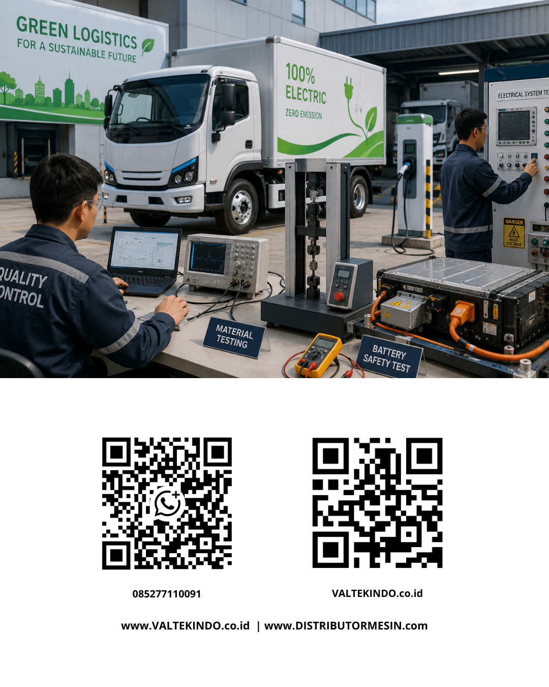 Transformasi Green Logistics Indonesia: Pentingnya Alat Uji dan Mesin Pendukung Armada Listrik di Industri Logistik