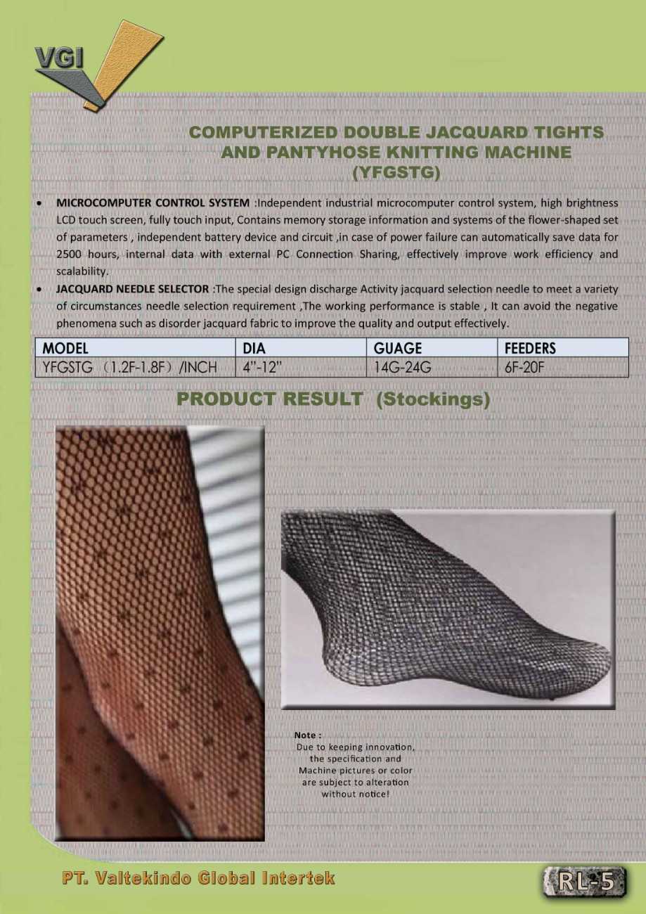 Computerized Double Jacquard Tights & Pantyhose