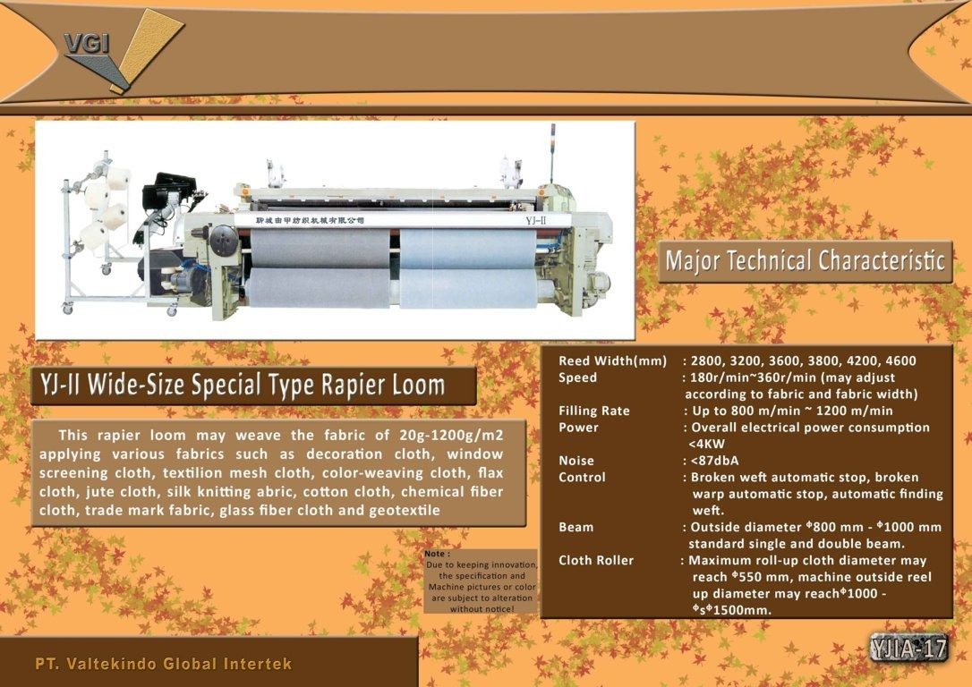 Gambar dari Solusi Tenun Lebar Ekstrem: (Electron) Wide Size Rapier Loom untuk Kain Industri Skala Besar