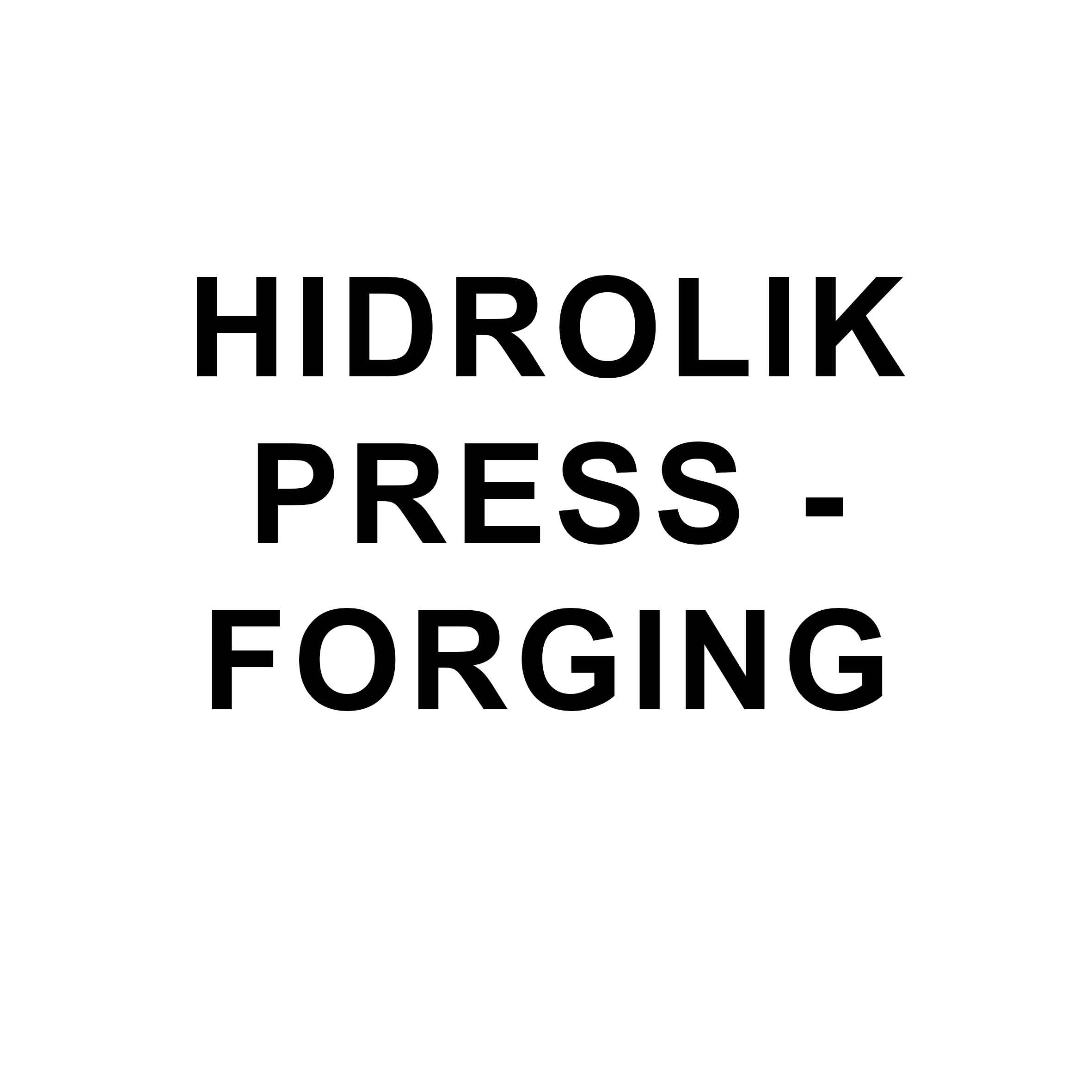 HIDROLIK PRESS - FORGING