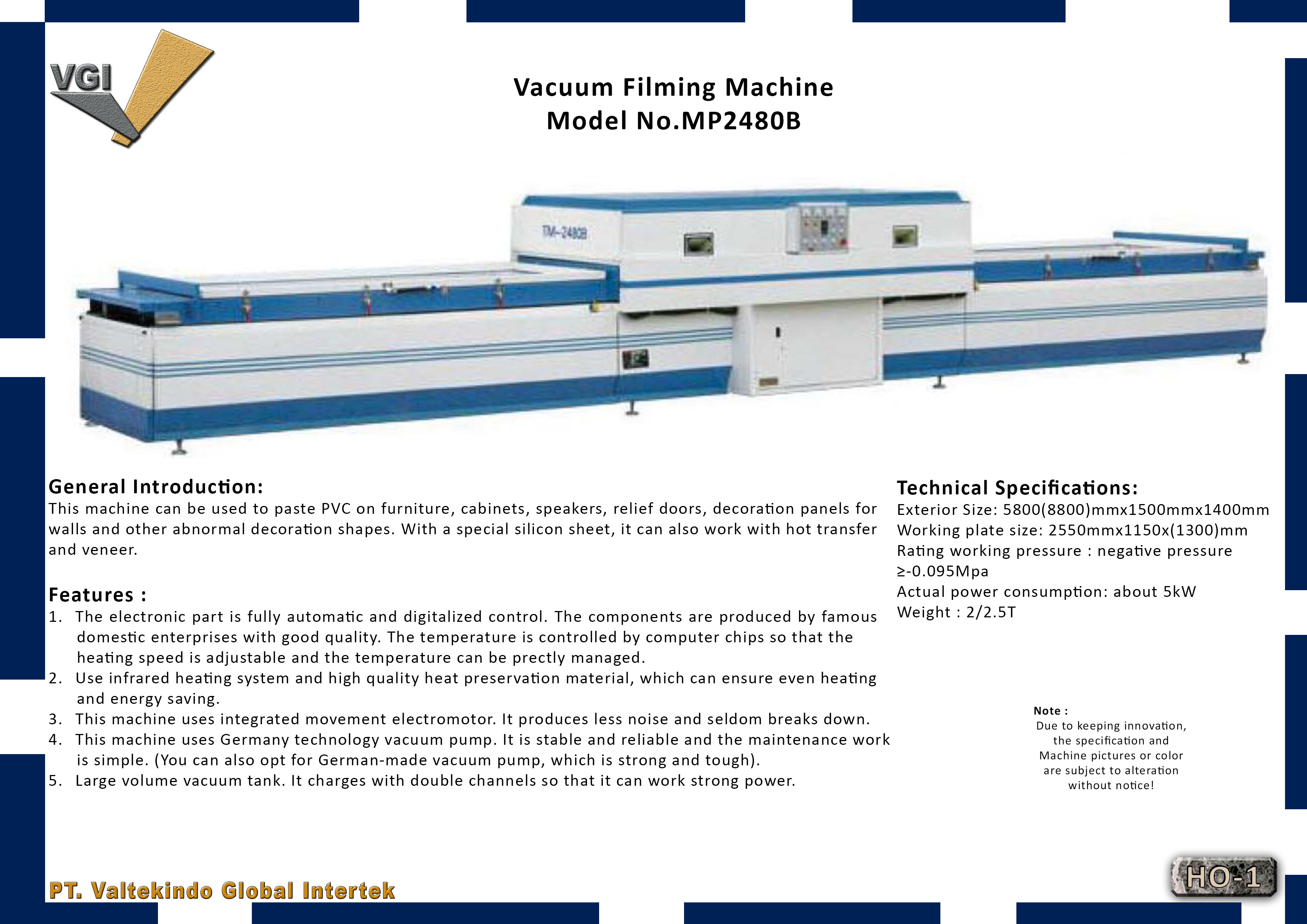 Vacuum Filming Machine